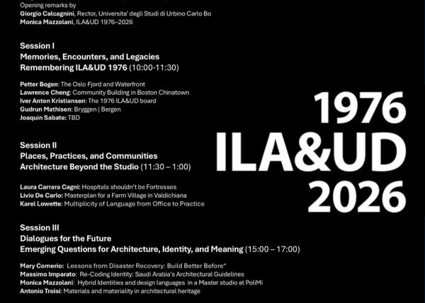 Laura invited to speak at ILAUD in Urbino